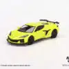 MINI GT 1/64 No.441 Chevrolet Corvette Z06 2023 Accelerate Yellow RHD MGT00441-R