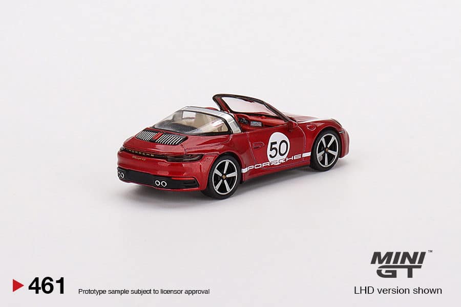 MINI GT 1/64 No.461 Porsche 911 Targe 4S Heritage Design Edition Cherry Red RHD MGT00461-R