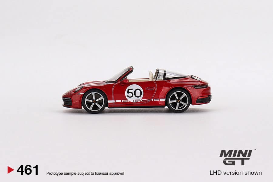 MINI GT 1/64 No.461 Porsche 911 Targe 4S Heritage Design Edition Cherry Red RHD MGT00461-R