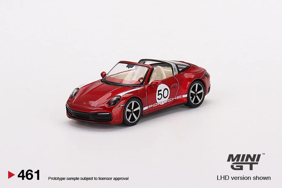 MINI GT 1/64 No.461 Porsche 911 Targe 4S Heritage Design Edition Cherry Red RHD MGT00461-R
