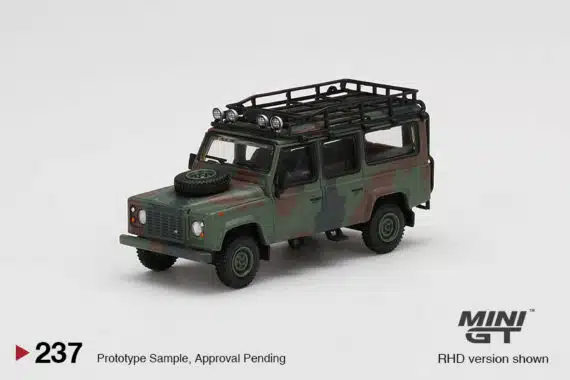 MINI GT 1/64 No.237 Land Rover Defender 110 Military Camouflage RHD MGT00237-R