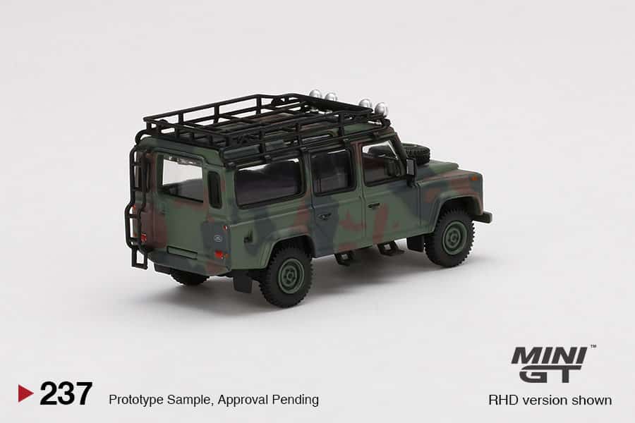 MINI GT 1/64 No.237 Land Rover Defender 110 Military Camouflage RHD MGT00237-R