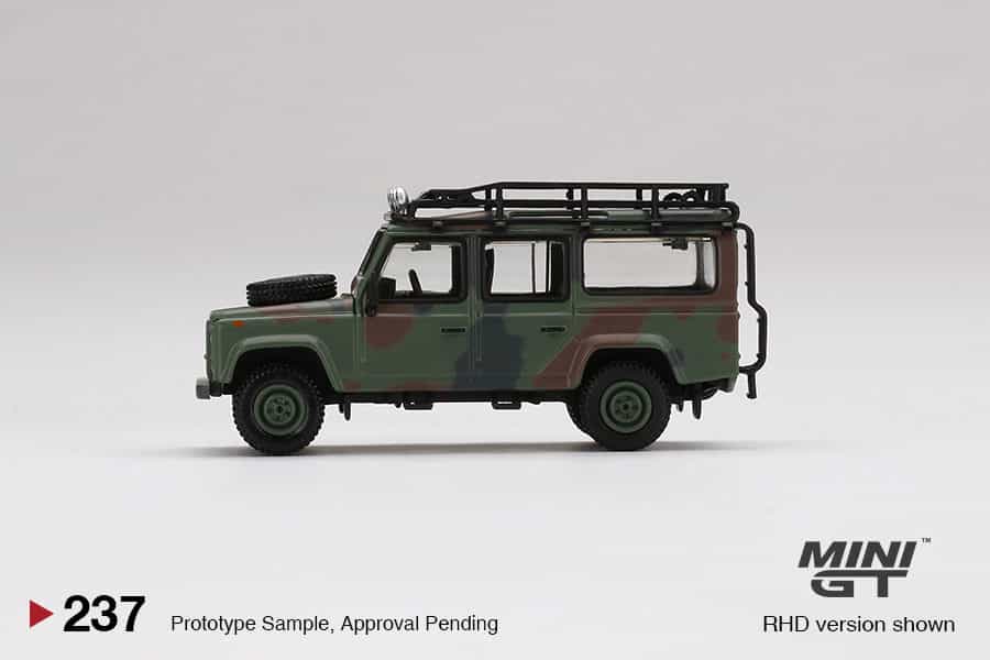 MINI GT 1/64 No.237 Land Rover Defender 110 Military Camouflage RHD MGT00237-R