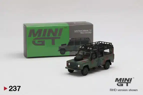 MINI GT 1/64 No.237 Land Rover Defender 110 Military Camouflage RHD MGT00237-R