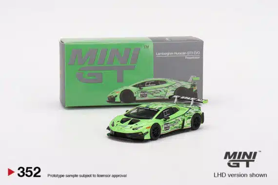 MINI GT 1/64 No.352 miJo Exclusives Lamborghini Huracán GT3 EVO Presentation LHD MGT00352-MJ (แพ็คแขวน)