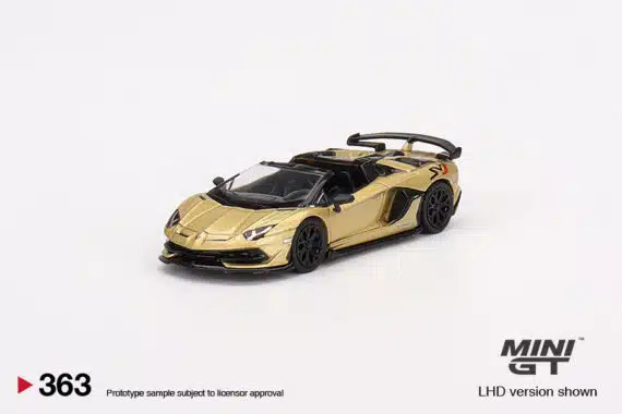 MINI GT 1/64 No.363 Lamborghini Aventador SVJ Roadster Oro Elios LHD MGT00363-L