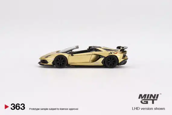 MINI GT 1/64 No.363 Lamborghini Aventador SVJ Roadster Oro Elios LHD MGT00363-L