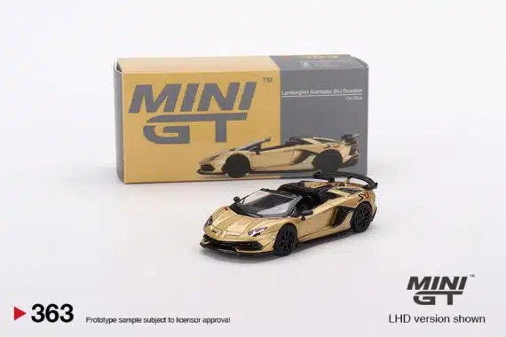 MINI GT 1/64 No.363 Lamborghini Aventador SVJ Roadster Oro Elios LHD MGT00363-L