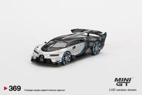 MINI GT 1/64 No.369 Bugatti Vision Gran Turismo Silver LHD MGT000369-L