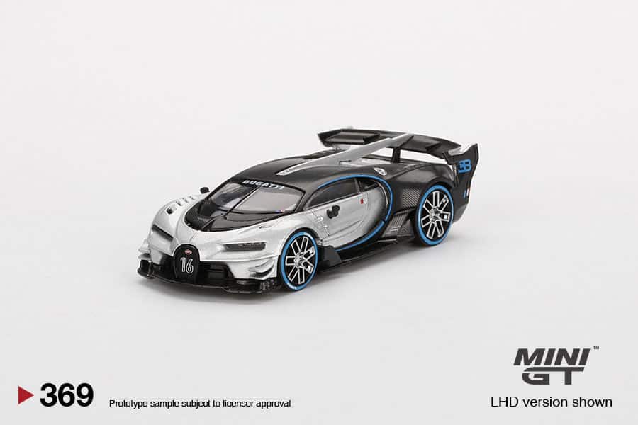 MINI GT 1/64 No.369 Bugatti Vision Gran Turismo Silver LHD MGT000369-L