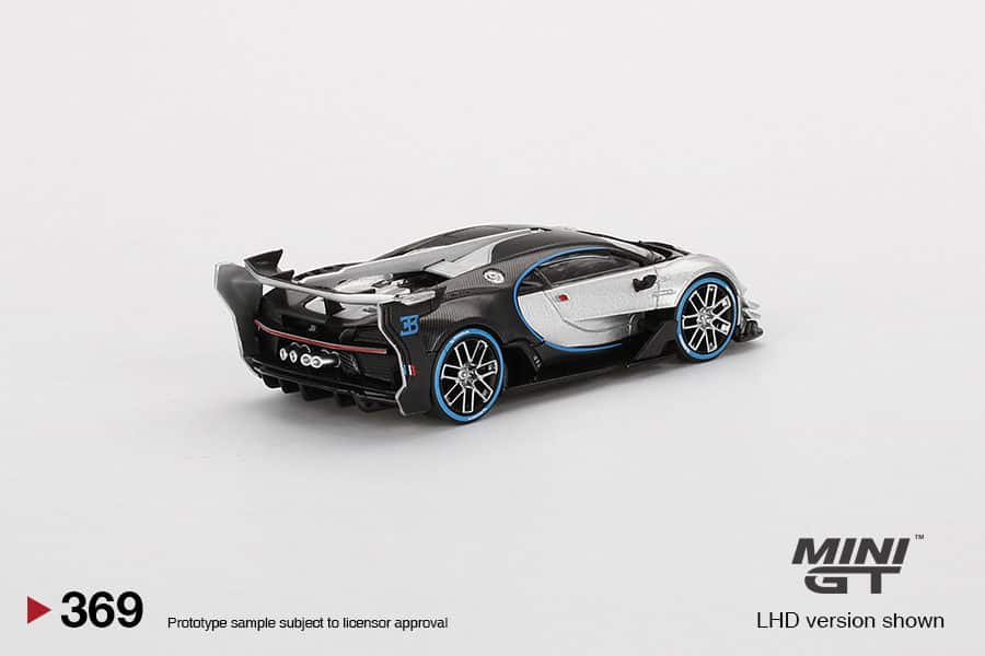 MINI GT 1/64 No.369 Bugatti Vision Gran Turismo Silver LHD MGT000369-L