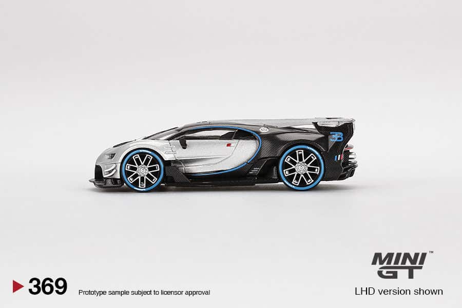 MINI GT 1/64 No.369 Bugatti Vision Gran Turismo Silver LHD MGT000369-L
