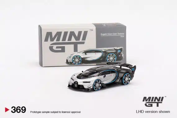MINI GT 1/64 No.369 Bugatti Vision Gran Turismo Silver LHD MGT000369-L