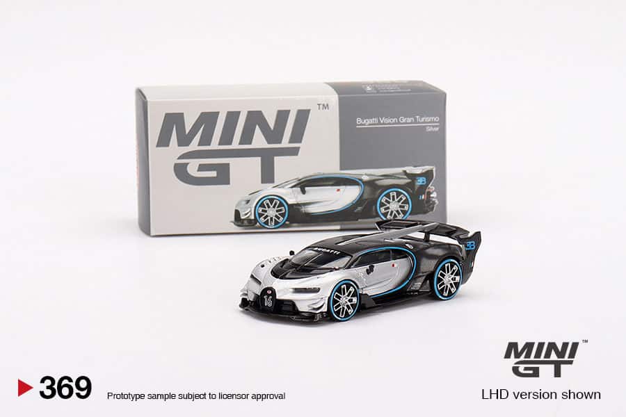 MINI GT 1/64 No.369 Bugatti Vision Gran Turismo Silver LHD MGT000369-L