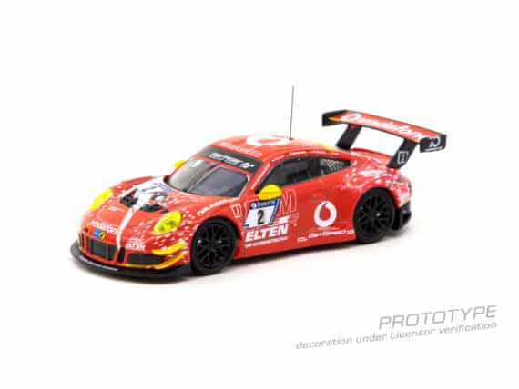 Tarmac Works 1/64 HOBBY64 Porsche 911 GT3 R, Nürburgring 24h 2018, M. Böckmann / S. Jans / L. Luhr / J-E. Slooten