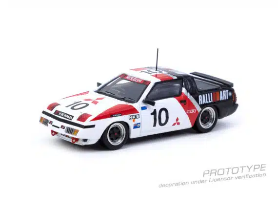 Tarmac Works 1/64 HOBBY64 Mitsubishi Starion, Macau Guia Race 1985, Michael Lieu