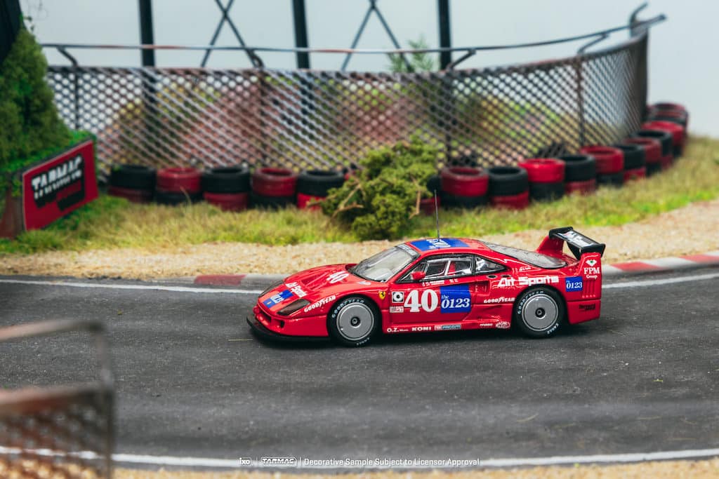 Tarmac Works 1/64 HOBBY64 Ferrari F40 LM, Topeka 2 Hours 1990, J.L. Schlesser / J.P. Jabouille