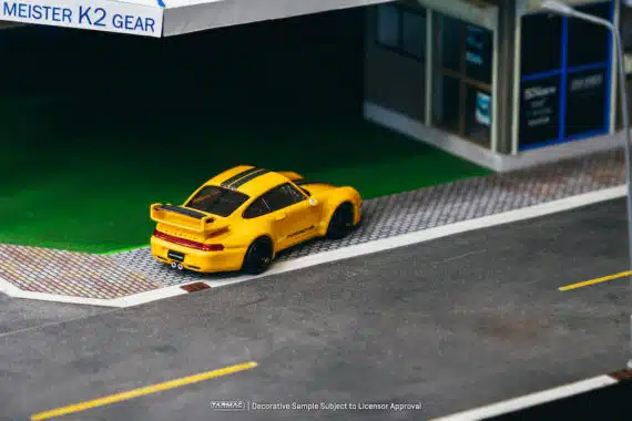 Tarmac Works 1/64 HOBBY64 993 Remastered By Gunther Werks, Yellow
