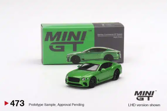 MINI GT 1/64 No.473 Bentley Continental GT Speed 2022 Apple Green RHD MGT00473-R