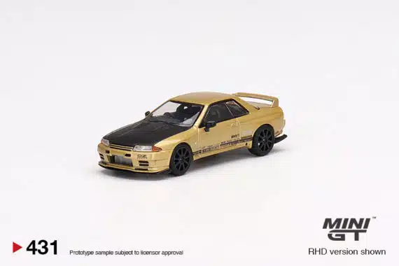 MINI GT 1/64 No.431 Top Secret Nissan Skyline GT-R VR32 Top Secret Gold - Japan Exclusive RHD MGT00431-R