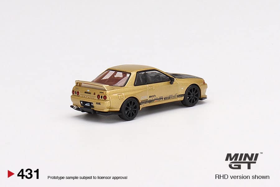 MINI GT 1/64 No.431 Top Secret Nissan Skyline GT-R VR32 Top Secret Gold - Japan Exclusive RHD MGT00431-R