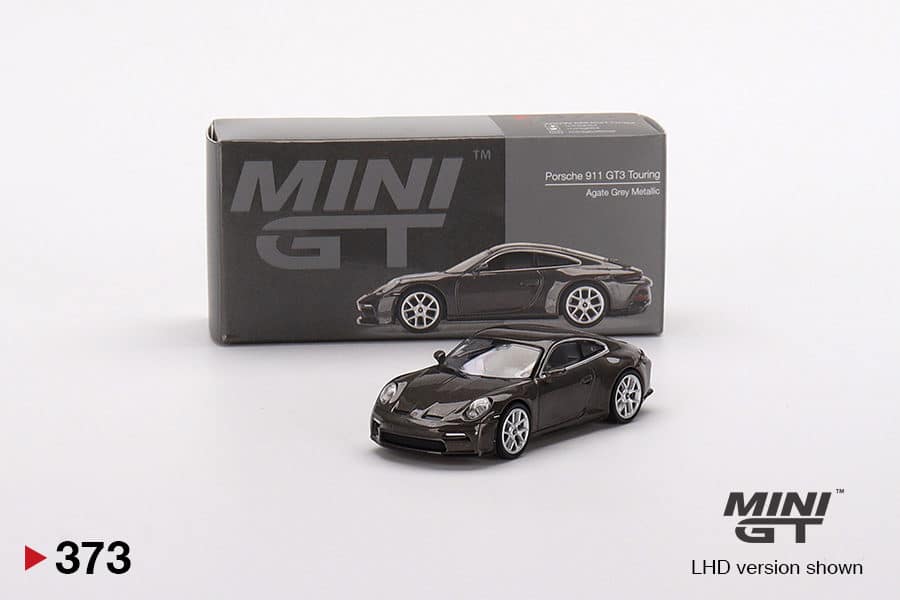MINI GT 1/64 No.373 Porsche 911 (992) GT3 Touring Agate Grey Metallic RHD MGT00373-R