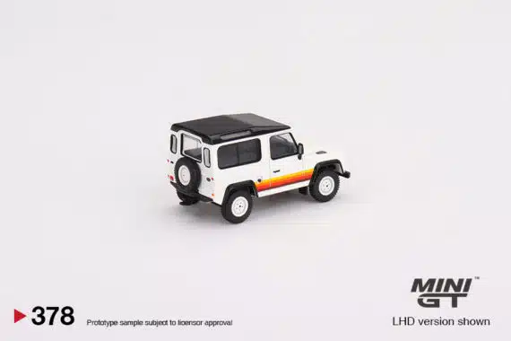 MINI GT 1/64 No.378 Land Rover Defender 90 Wagon White LHD MGT00378-L