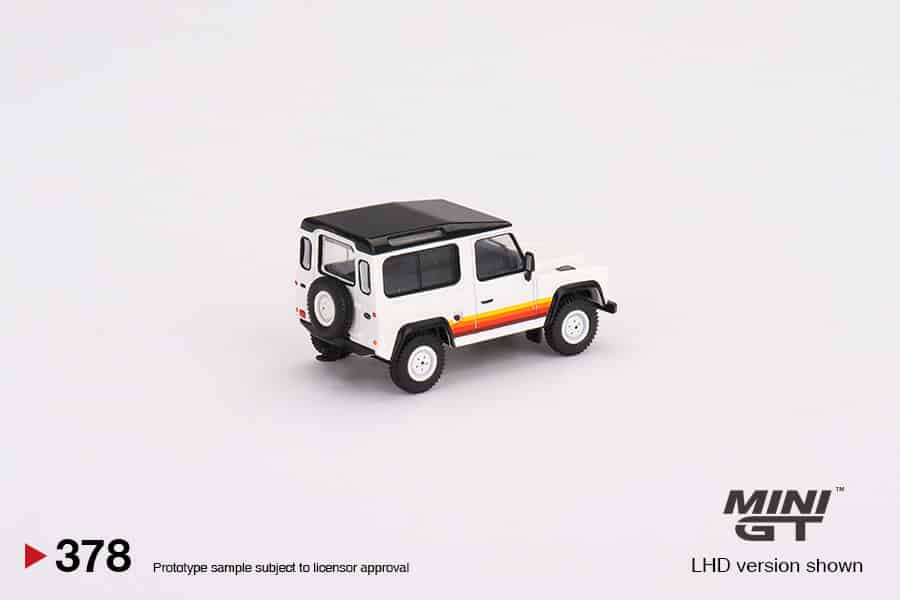 MINI GT 1/64 No.378 Land Rover Defender 90 Wagon White LHD MGT00378-L