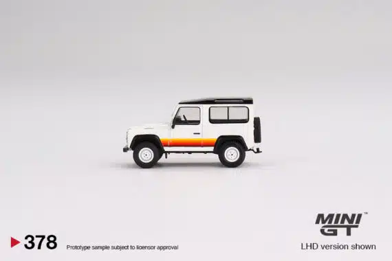 MINI GT 1/64 No.378 Land Rover Defender 90 Wagon White LHD MGT00378-L
