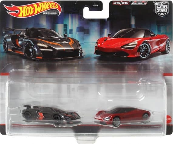 Hot Wheels Premium Car Culture 2 Pack McLaren Senna McLaren 720S