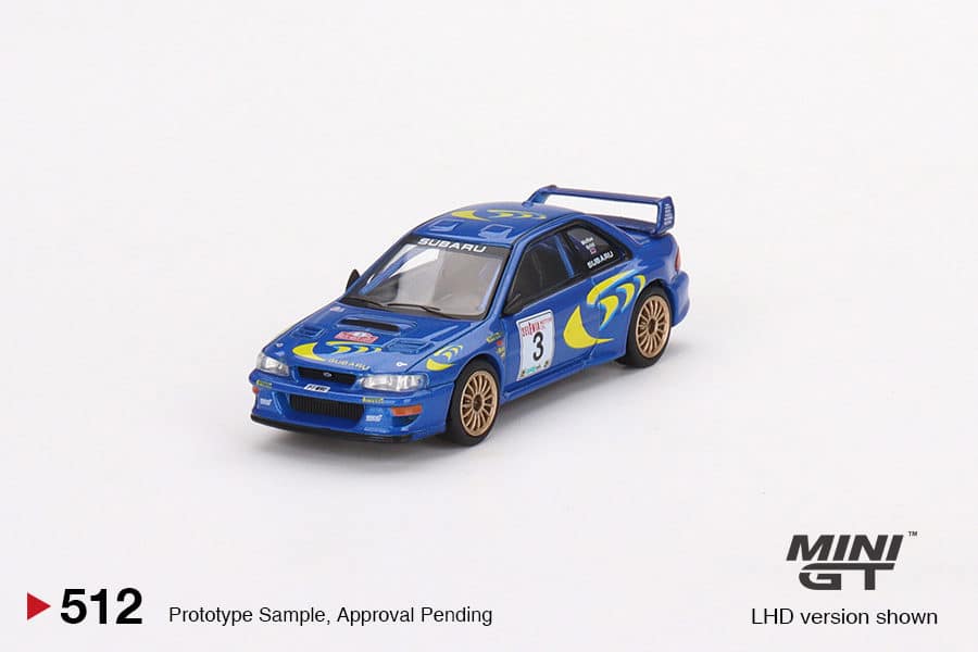 MINI GT No.512 Subaru Impreza WRC97 1997 Rally Sanremo Winner #3 MGT00512-L