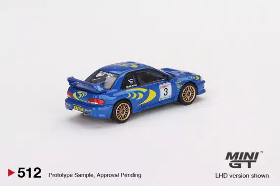 MINI GT No.512 Subaru Impreza WRC97 1997 Rally Sanremo Winner #3 MGT00512-L