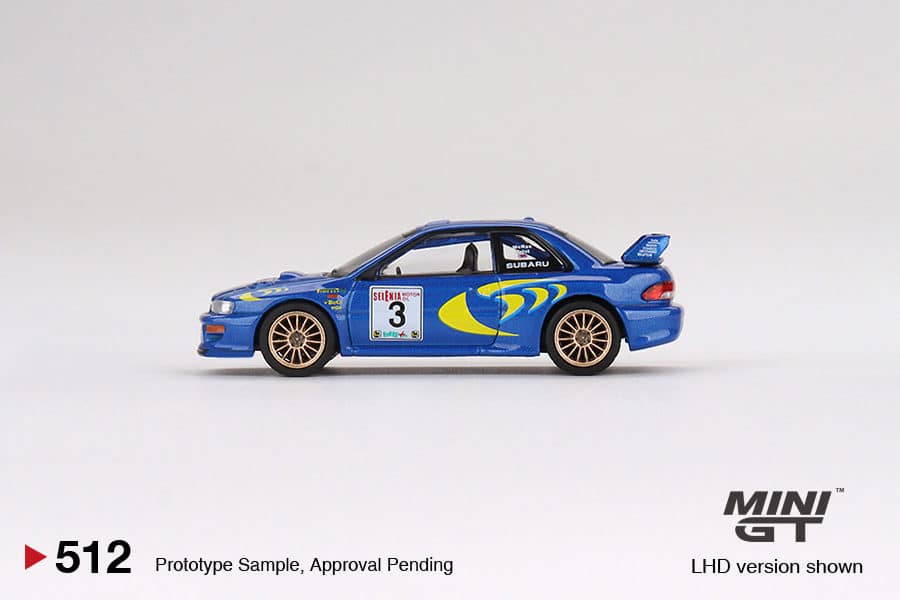 MINI GT No.512 Subaru Impreza WRC97 1997 Rally Sanremo Winner #3 MGT00512-L