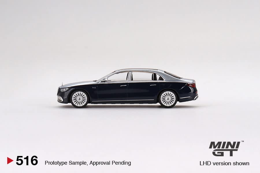 [Pre-Order] MINI GT No.516 Mercedes-Maybach S680 Cirrus Silver / Nautical Blue metallic MGT00516-R