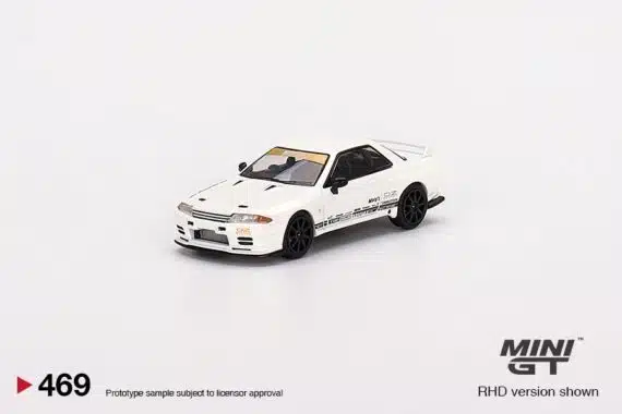 MINI GT 1/64 No.469 Top Secret Nissan Skyline GT-R VR32 White RHD MGT00469-R