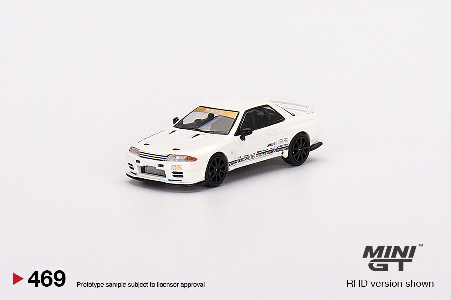 MINI GT 1/64 No.469 Top Secret Nissan Skyline GT-R VR32 White RHD MGT00469-R