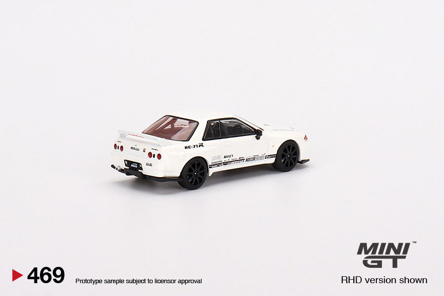 MINI GT 1/64 No.469 Top Secret Nissan Skyline GT-R VR32 White RHD MGT00469-R