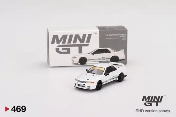 MINI GT 1/64 No.469 Top Secret Nissan Skyline GT-R VR32 White RHD MGT00469-R
