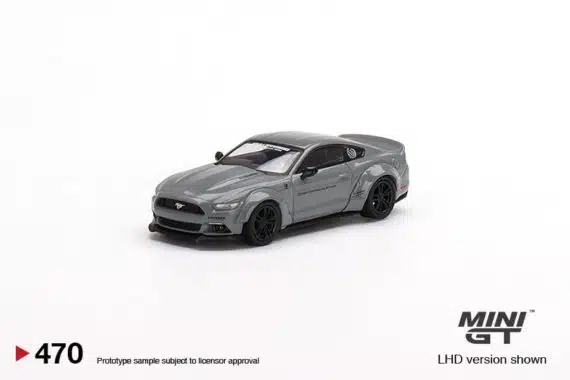 MINI GT 1/64 No.470 Ford Mustang GT LB-Works Grey RHD MGT00470-R