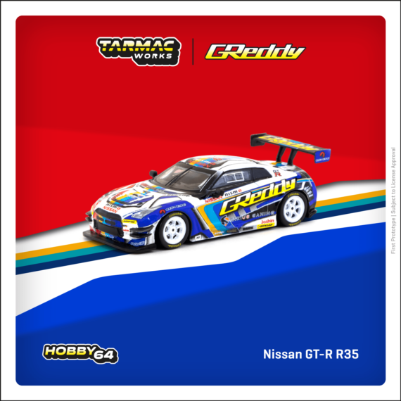 Tarmac Works 1/64 HOBBY64 Nissan GT-R R35 TRUST e-Racing