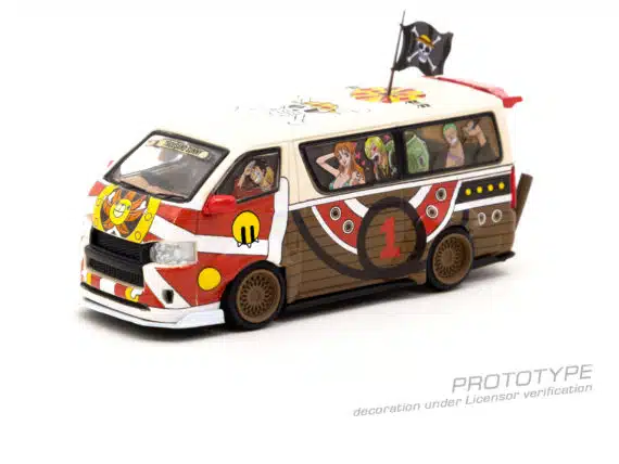 Tarmac Works 1/64 HOBBY64 Tarmac Works x One Piece Toyota Hiace Widebody One Piece Thousand Sunny