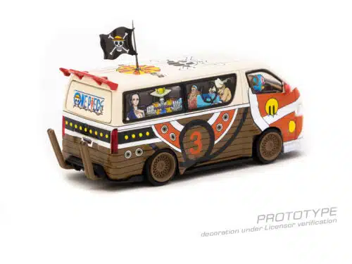 Tarmac Works 1/64 HOBBY64 Tarmac Works x One Piece Toyota Hiace Widebody One Piece Thousand Sunny