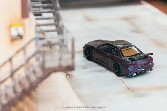Tarmac Works 1/64 COLLAB64 Nissan Skyline GT-R (R34) Z-tune Midnight Purple III