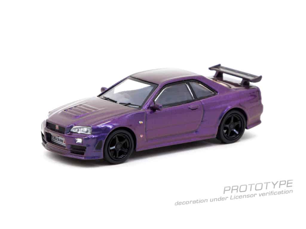 Tarmac Works 1/64 COLLAB64 Nissan Skyline GT-R (R34) Z-tune Midnight Purple III