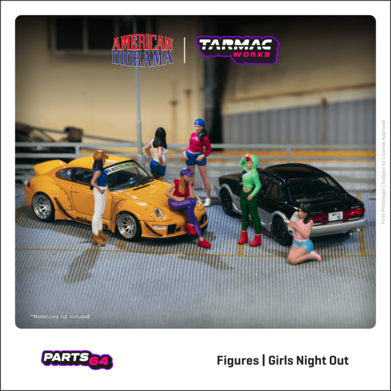 Tarmac Works 1/64 PARTS64 Figures Set Girls Night Out