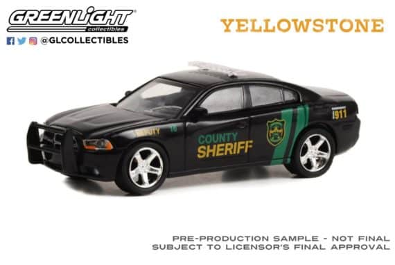 Greenlight 1/64 Hollywood Yellowstone 2011 Dodge Charger Pursuit 44980-D