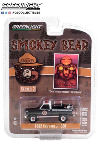 Greenlight 1/64 Smokey Bear Series 2 - 1982 Chevrolet C20 38040-C