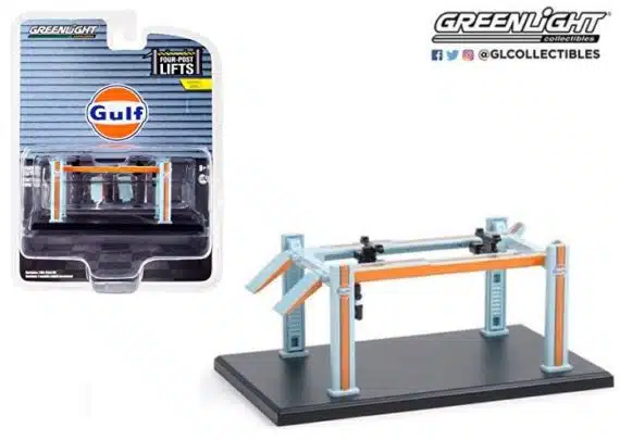 Greenlight 1/64 Four-Post Lifts Series 1 Gulf 16100-B