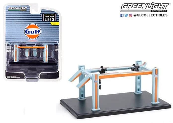 Greenlight 1/64 Four-Post Lifts Series 1 Gulf 16100-B