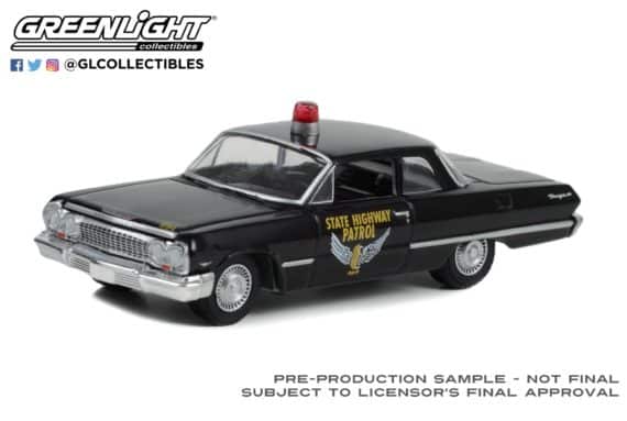 Greenlight 1/64 Hot Pursuit Series 43 - 1963 Chevrolet Biscayne 43010-A